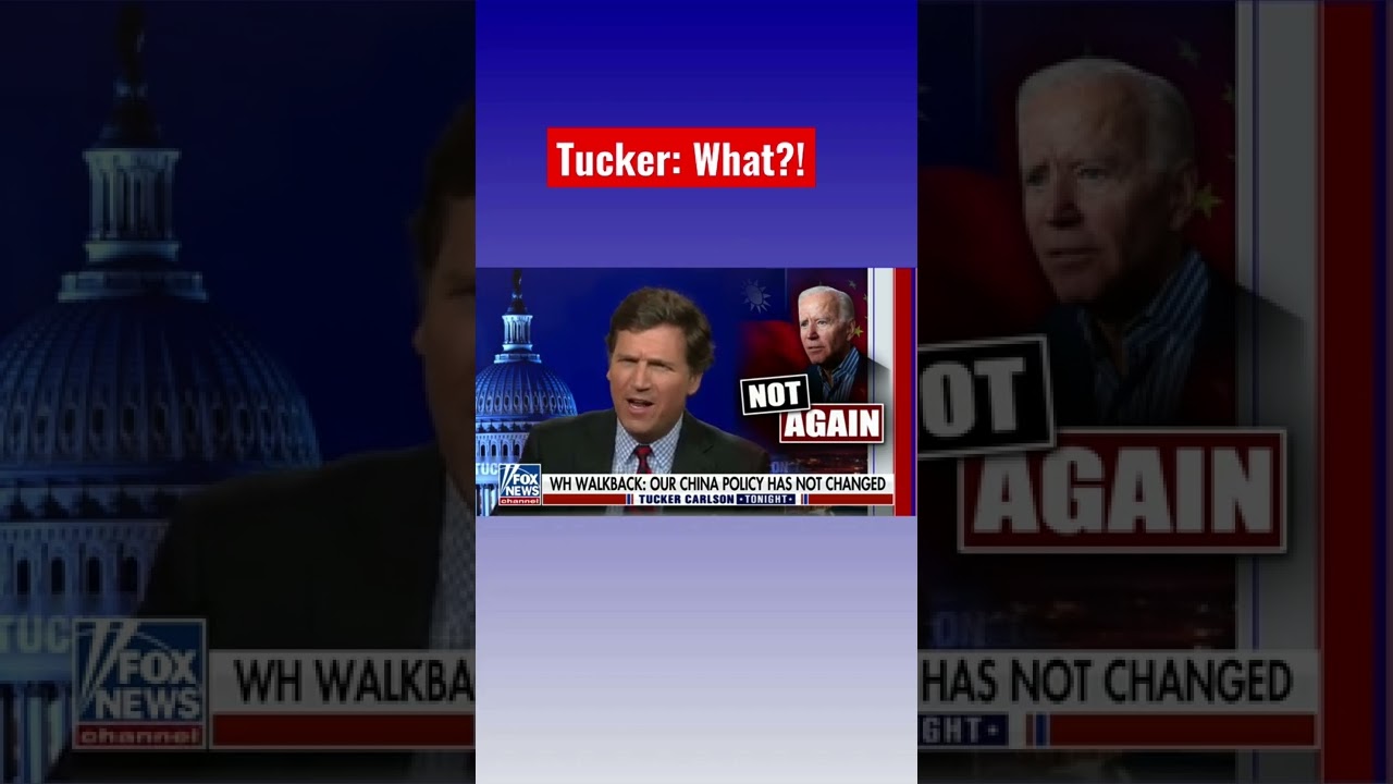 Tucker reacts to Biden’s shocking comment on China #shorts