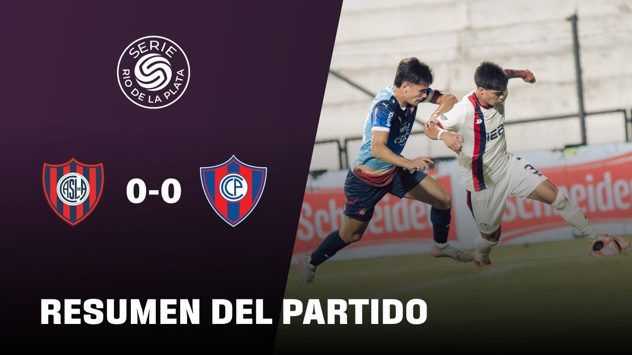 Igualdad sin goles entre San Lorenzo y Cerro Porteño | Resumen | Serie Río de la Plata