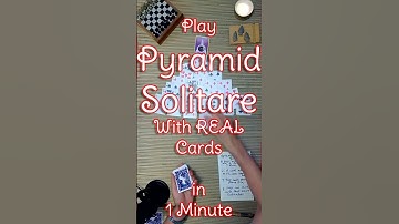 How to Play Pyramid Solitaire in 1 minute