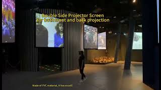 Double Side Projector Screen for both front and back projection#screen#hometheater #projectorscreen