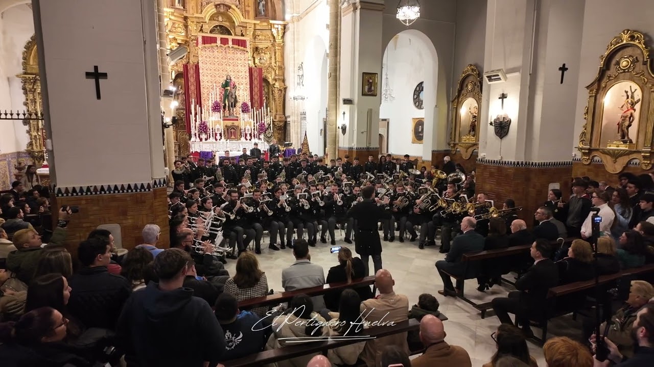 Concierto de la AM Santa Cruz // Concierto Hermandad de la Borriquita Huelva 2025  4K