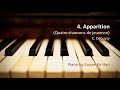 4 apparition quatre chansons de jeunesse  c debussy piano accompaniment