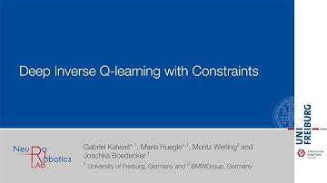 Deep Inverse Q-learning with Constraints