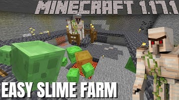 Minecraft Slime Farm for Minecraft 1.17 Cave and Cliffs Update | Easy Slime Farm (Almost No Digging)