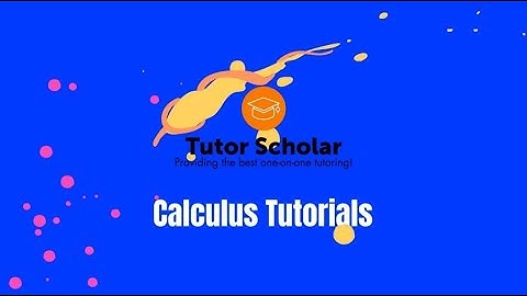 Calculus Tutorials - Higher-Order Derivatives, Velocity and Acceleration - Part 1