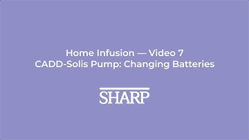 CADD-Solis pump: changing batteries