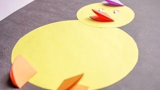 Kids Crafts | Easy Paper Animal for Kids  Baby Chicks | CraftiKids #1