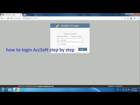 how to login accsoft step by step