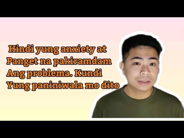 Hindi yung anxiety at sintomas ang problema. kundi yung paniniwala mo dito class=