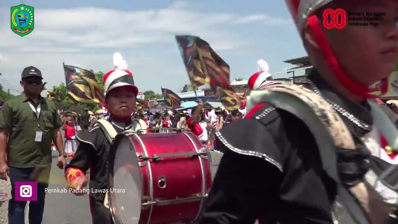 PAWAI DEFILE HUT 80 RI DI KABUPATEN PADANG LAWAS UTARA