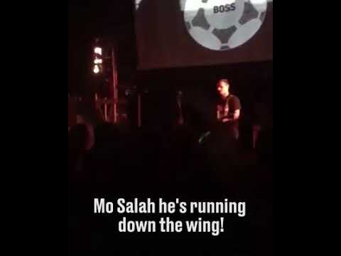Liverpool fans take over gig for amazing mo salah chants :) mo salah egyption king song in a concert