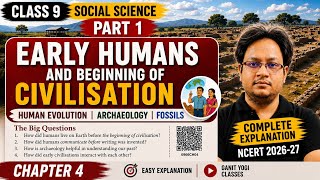 Class 9 Early Humans Chapter 4 SST Part 1 | Understanding Social Science Chapter 4 | Human Evolution