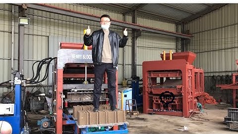 QT4-18 hydraulic cement brick production plant, concrete automatic block making machine