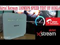 Airtel Xstream Fiber Broadband 100Mbps Speed TEST BY Ookla