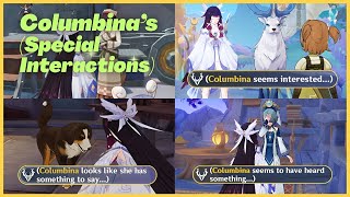 Special Interactions With Columbina  Genshin Impact