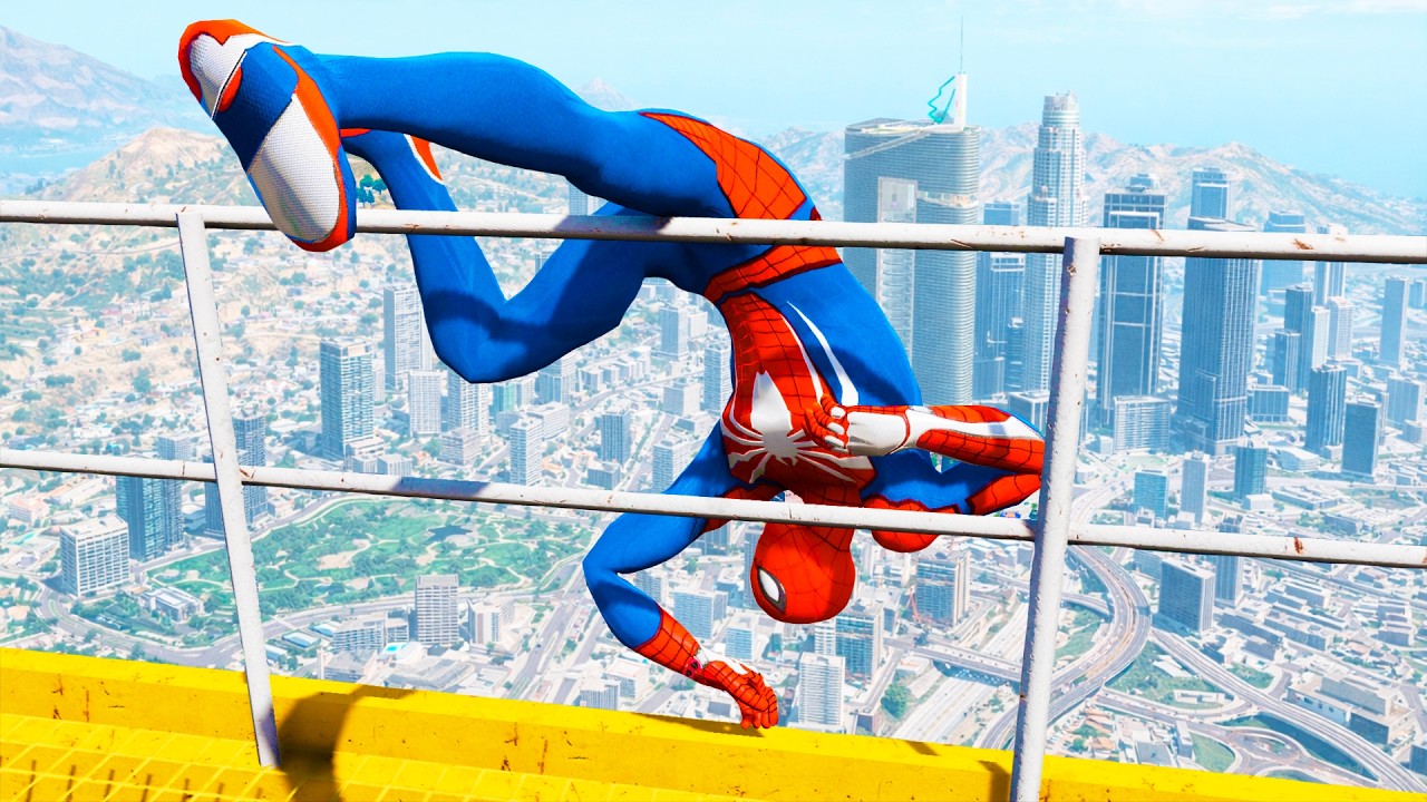 Spider Man Funny Game Moments (GTA 5 Spiderman Fails) #6