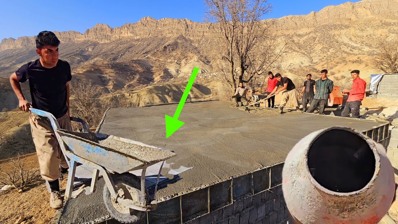We Poured Concrete Roof for Our Rural Barn! Future Living Room 🏗️🏡