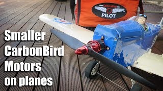 Smaller CarbonBird motors on planes