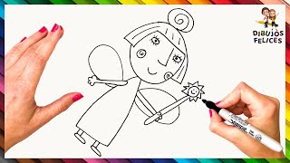 Cómo Dibujar A Nana Ciruela Del Pequeño Reino de Ben y Holly ? Dibujos Para Niños
