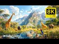 8K ANIMAL ENCOUNTERS 🐻Discovery Relaxation Amazing Wild Film with Relaxing Piano Music - 8K ULTRA HD