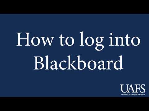 how to login to Blackboard