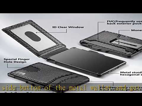 Umoven Wallet For Men - With Money Clip Slim Leather Slots Credit Card Holder RFID Blocking Bifold