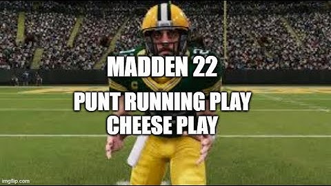 Madden 22 Glitches Cheats and Tips - Special Team Running Play - Cheese Play