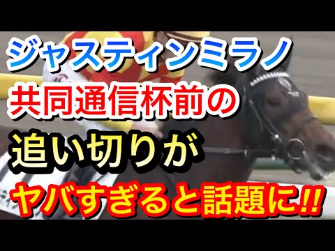 【競馬の反応集】ジャスティンミラノの共同通信杯前の追い切りがヤバすぎる…