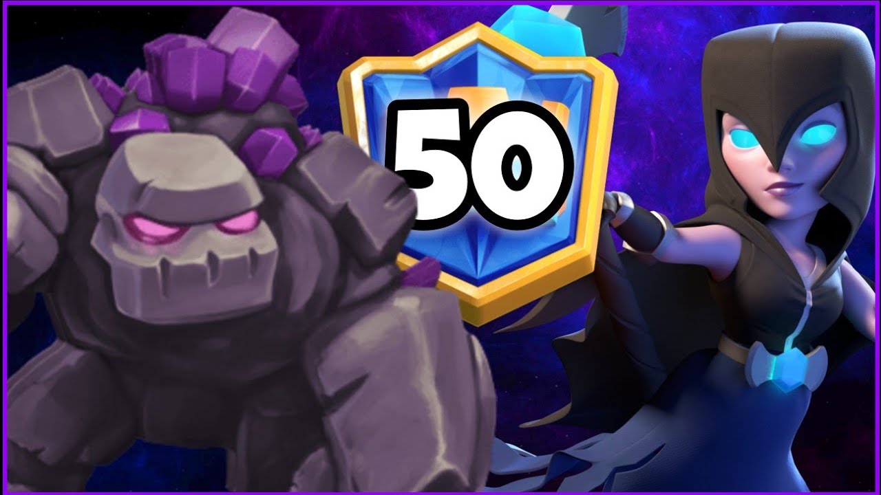 Top 50 Ladder W/ GoLeM Beatdown Clash Royale YouTube