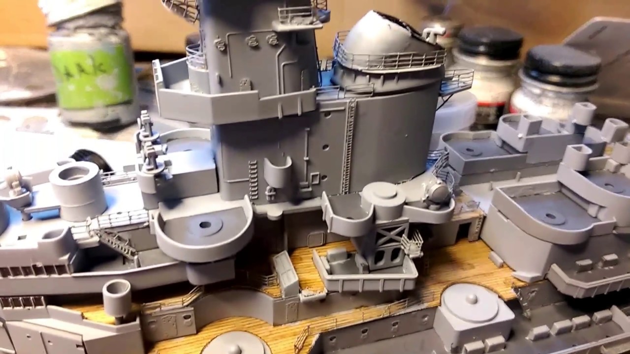 Tamiya 1/350 Missouri build part 15 YouTube