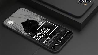 How To Create a Minimal Black Panther Android Setup 🖤 | Nova Launcher + Radiance KWGT screenshot 3