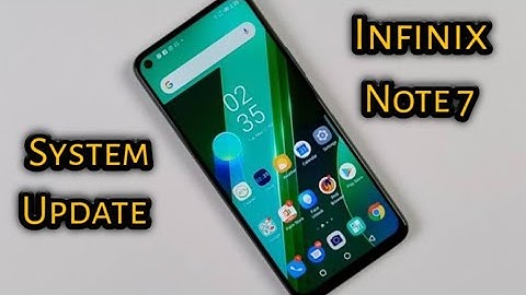Infinix Note 7 System Update || Online Update ||