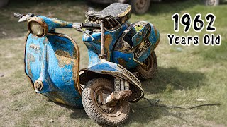 1962 Vespa Scooter Restoration Final Part # 3 by Live With Creativity 3,241,234 views 1 year ago 12 minutes, 28 seconds