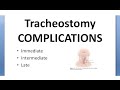 ENT Tracheostomy complications