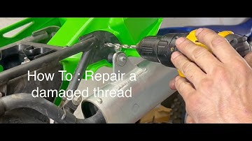 How to: thread repair - helicoil insert - for cars, motorcycles, or anything with a damaged thread