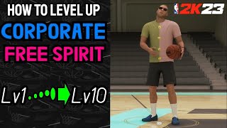 HOW TO LEVEL UP IN CORPORATE & FREE SPIRIT IN NBA 2K23