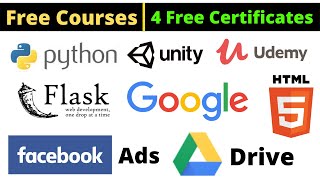 Udemy Free Certificate Courses Google Drive Python + Flask HTML5 FB Ads Online Classes #DeepShukla