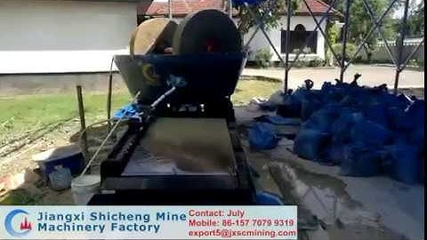 Gold grinding mill & shaking table working video in JXSC Tanzania office