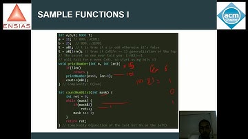 Manipulacion de bits et les templates C++ - Adam Charane - ENSIAS ACM Student Chapter