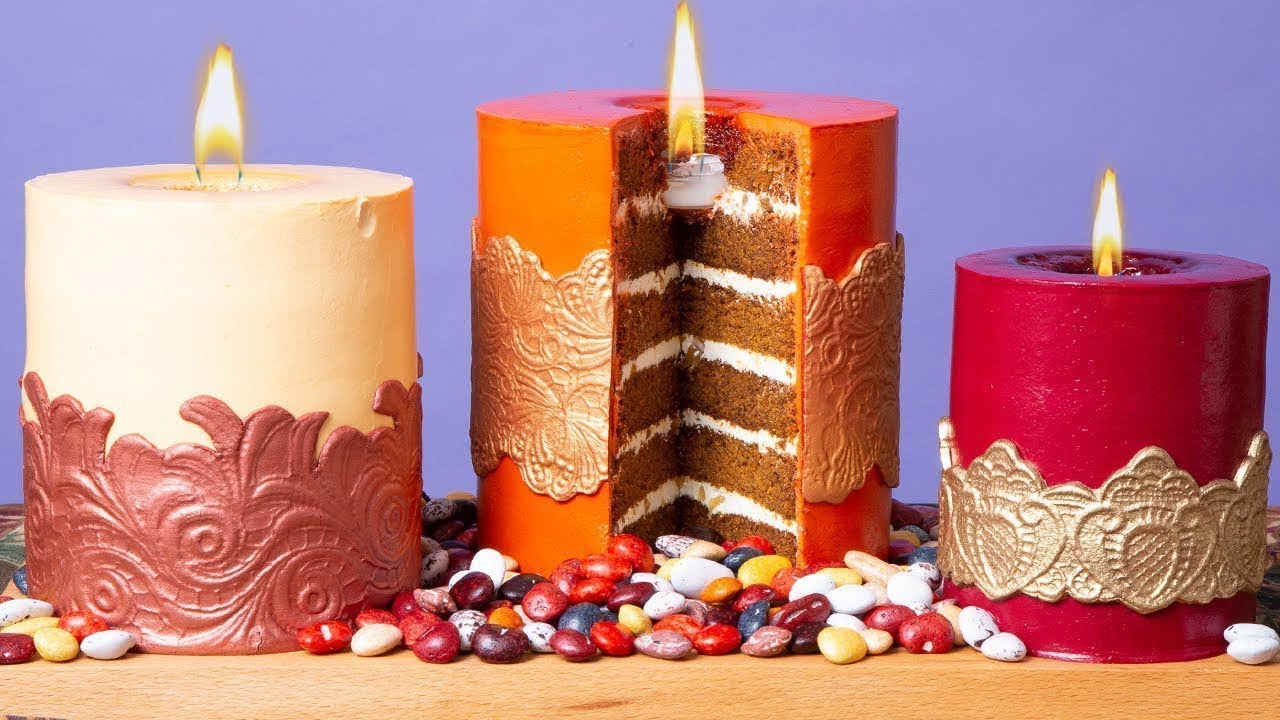 ⁣Candle CAKES with Pumpkin Spice, Cranberry Clove, Ginger Apple| How To Cake It with Yolanda Gampp