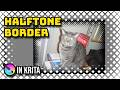 Halftone Border Effect in Krita (Tutorial)