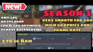 *NEW* Graphic Quality & Framerate Config For Cod Mobile Season 3|| 100% Remove Low Performance
