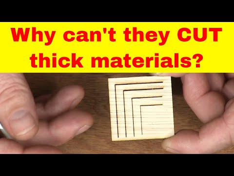 ▼ Why can&rsquo;t a DIODE laser cut thick materials? | KERF explained