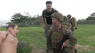 MAG-36 service members demonstrate medical response training in simulated tactical environment
