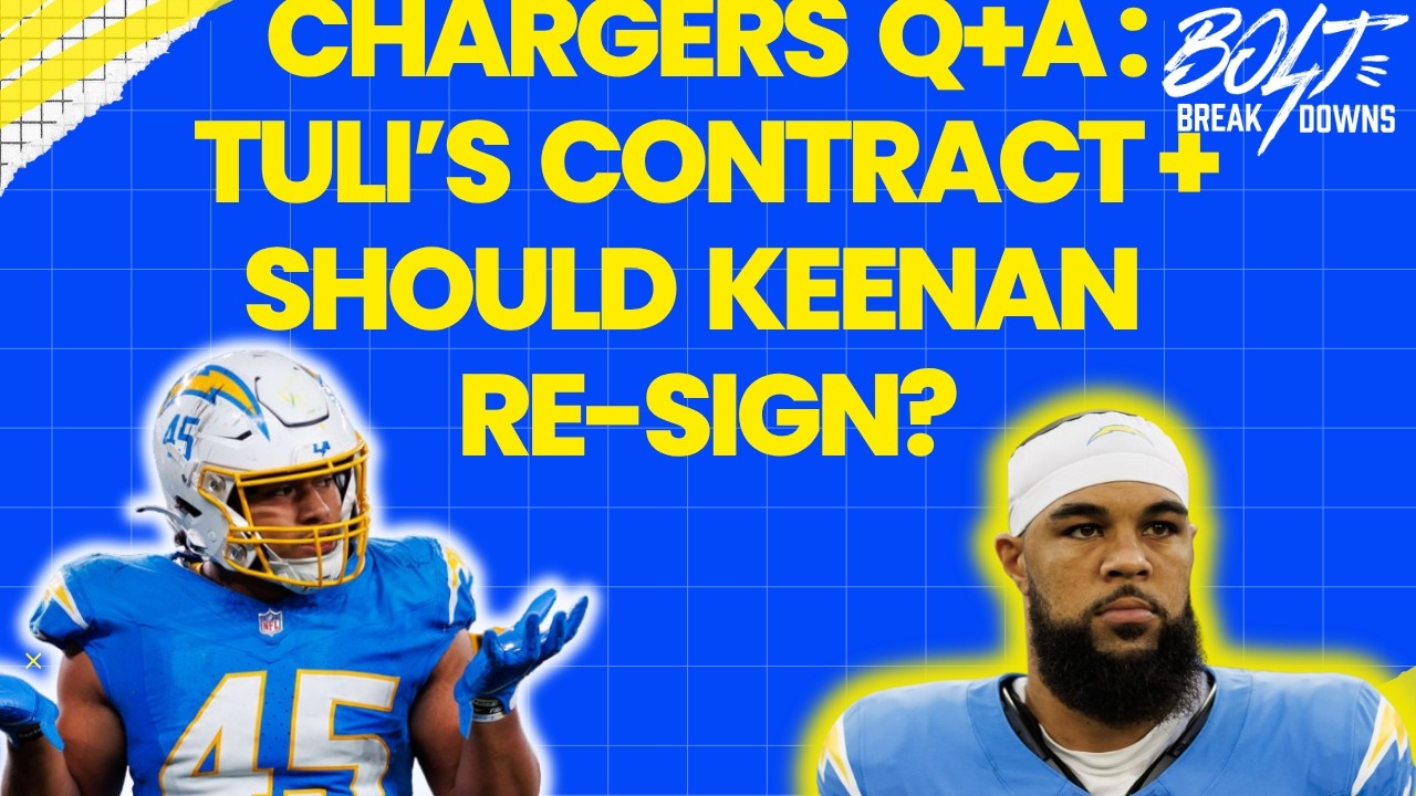 Chargers July Q&A: The Tuli Tuipulotu extension, breakouts on offense + should Keenan Allen return?