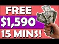 How To Make $1,590 In Just 15 Minutes a Day For FREE (Make Money Online)