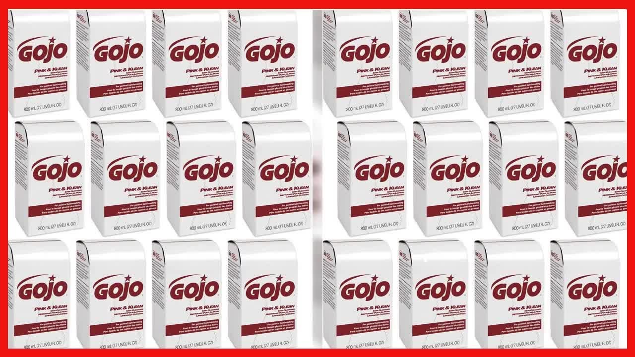 GOJO Pink & Klean Skin Cleanser Industrial Hand Soap Refill, Floral Scent, 800 mL Refill