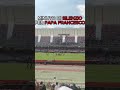 MINUTO DI SILENZIO PER PAPA FRANCESCO AL SAN NICOLA #sscbari #sannicola #papafrancisco