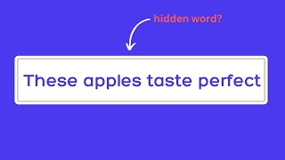 11+ Verbal Reasoning: Hidden Words