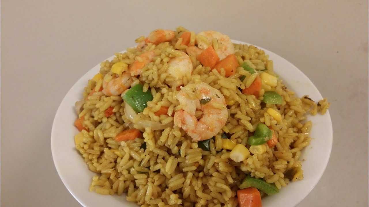 Quick Low budget fried rice / How To Make Shrimp & Coconut fried rice